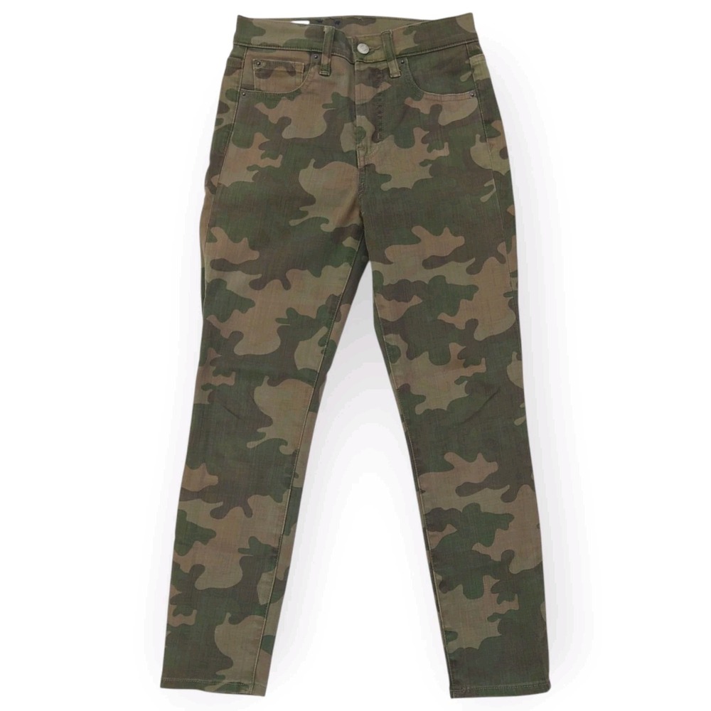 Gap Womens 26 2S Green Camo True Skinny Ankle High Rise Jeans 599980-00